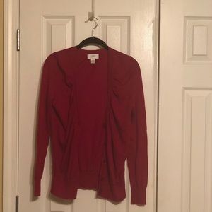 Red lightweight cardigan